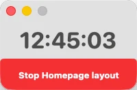 The Minimal View floating timer window